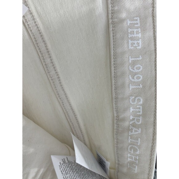 Madewell 1991 Straight-Leg Jean Mens 36 30 White Ecru Relaxed Flex Denim 90s New - Picture 13 of 16